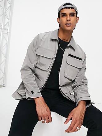 Topman field jacket in charcoal-Gray