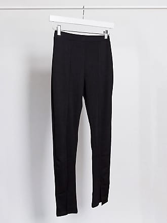 Fashionkilla split front slim trouser in black