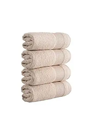 Enchante Home Glossy Turkish Cotton 8-Pc. Hand Towel Set - Sand