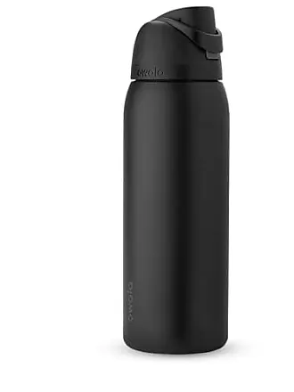 Owala FreeSip Water Bottle Stainless Steel, 32 Oz., Very Dark Black