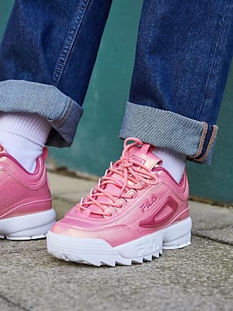 fila ray metallic pink