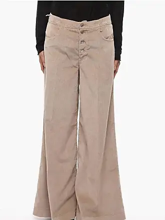SPRWMN Cropped cotton-blend corduroy flared pants