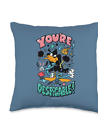 Multicolor 16x16 Looney Tunes Daffy Face Throw Pillow