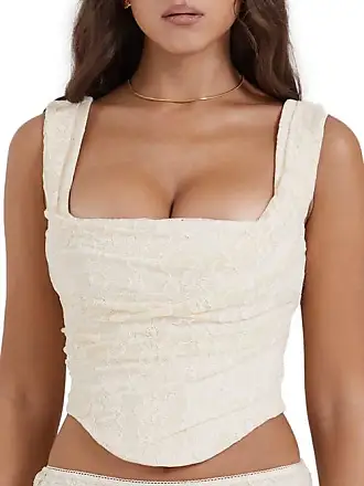White Corset Tops: up to −60% over 33 products