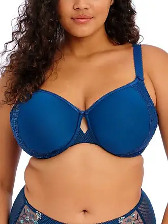 VERSACE Printed twill-paneled denim bra top