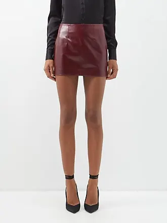 COMMANDO Stretch faux patent-leather mini skirt