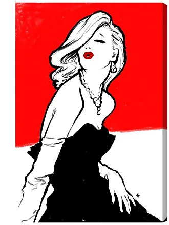 Oliver Gal 'Surfer Girl Tall' Fashion and Glam Wall Art Canvas