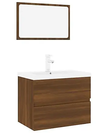 kleankin Meuble de salle de bain avec panier bac à linge basculant en  bambou et MDF - dim. 40L x 30l x 86,5H cm