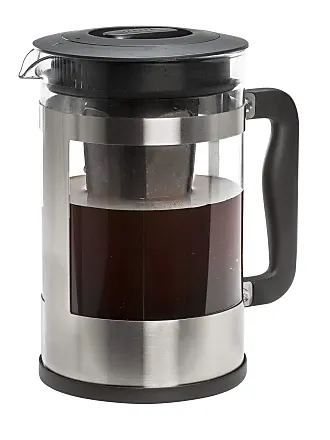  Primula Burke Deluxe Cold Brew Iced Coffee Maker, Comfort Grip  Handle, Durable Glass Carafe, Removable Mesh Filter, Perfect 6 Cup Size,  Dishwasher Safe, 1.6 qt, Aqua: Home & Kitchen