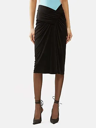 SAINT LAURENT Stretch-ponte midi skirt