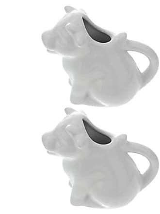 BESTonZON Milchkännchen Porzellan Elefant Form Milchkanne Milchkrug Sahnekännchen Soßenkanne Sauciere Milchgießer Dip Schalen Milch Aufschäumen Tasse Saucenschälchen für Kaffee Cappuccinos Latte 