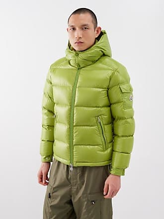 Moncler camouflage-print Hooded Puffer Jacket - Green