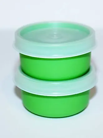Tupperware Set of 4 Smidgets 1 Ounce Mini Containers Green, Blue, Black and  Red