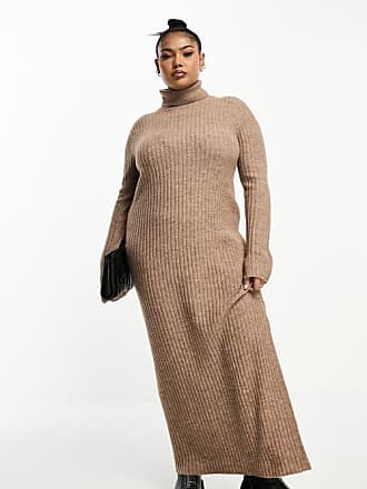 Naked Wardrobe Turtleneck Top in Brown Sugar at Nordstrom, Size