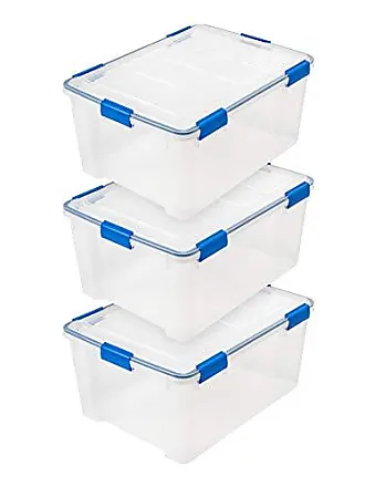 Iris Usa 3 Pack 30 Quart Weatherpro Plastic Storage Box Durable