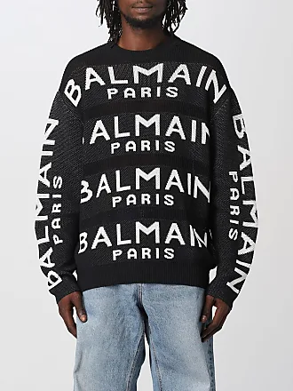 Balmain Kids logo-print cotton sweatshirt - Black