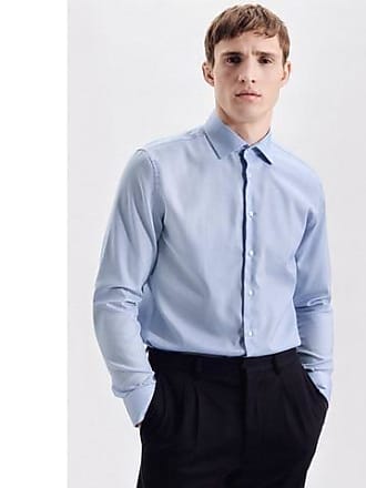 Seidensticker Businessoverhemd Shaped Shaped Lange Mouwen in het Blauw voor heren Dames Kleding voor voor Pakken voor Broekpakken 