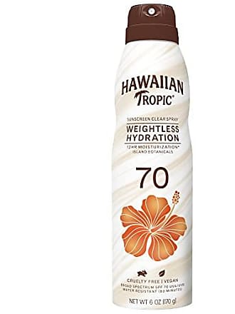 Hawaiian Tropic Weightless Hydration Sunscreen Spray, SPF 70, 6oz