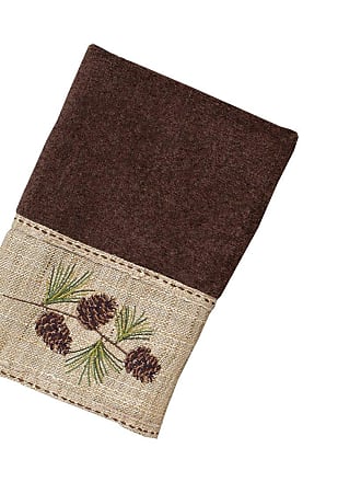 Avanti Linens 038102MOC Pine Branch Hand Towel, Medium, Mocha