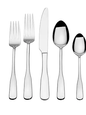 Mikasa Delano Black 20-Piece Stainless Steel Flatware Set