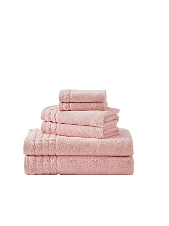 52x27 Medium Pink Betsey Johnson Flower Stripe Towel Set 