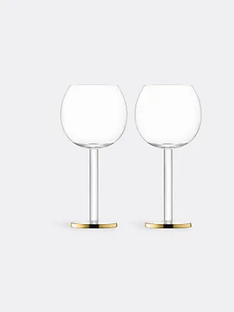 Twine Gilded Stemmed Wine Glass Set by Twine - 4 per case