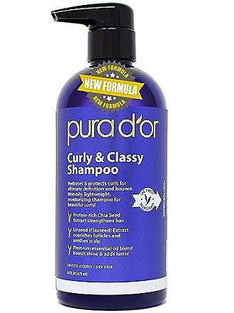 PURA D'OR Purple Shampoo & Conditioner (16oz x 2) ColorHarmony Biotin Set  For Bleached, Blonde, Silver & Color Treated Hair - Keratin, Bamboo Fiber