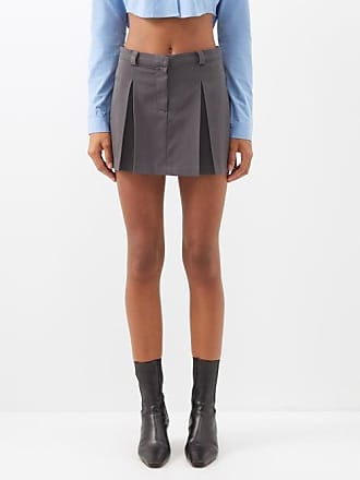 WEILI ZHENG Skirts Lilac in Grey Grey Womens Clothing Skirts Mini skirts 