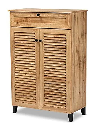 Shoe Cabinet, 18 Pair Shoe Rack Organizer Cabinet with Door, 6-Tier Modern Shoe  Storage Cabinet with Shelves for Entryway Hallway Closet, Black and Brown –  Built to Order, Made in USA, Custom