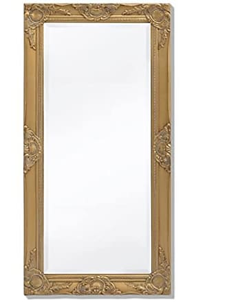Dielenspiegel Spiegel Antik Gold Wandspiegel Flurspiegel 103 x 73cm Goldspiegel 