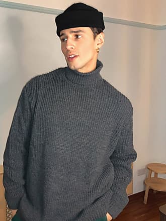 mens oversized roll neck