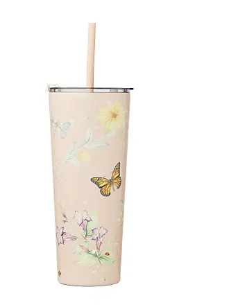 Lenox 895746 Butterfly Meadow Pink Stainless Steel Kids Water Bottle