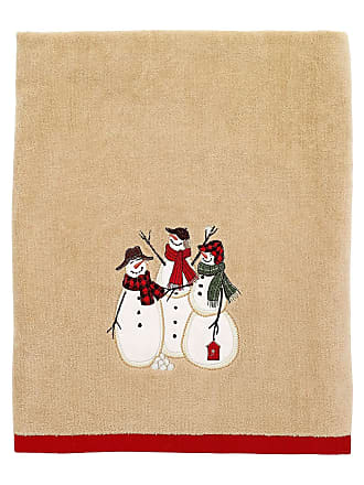 Avanti Linens Snowmen Gathering Collection, Bath Towel, Tan