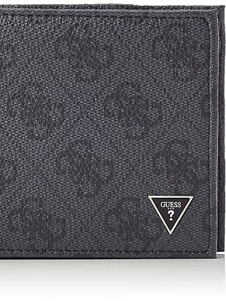 Guess Wallet Men 31GO220057 Black Trifold - Pre-Owned