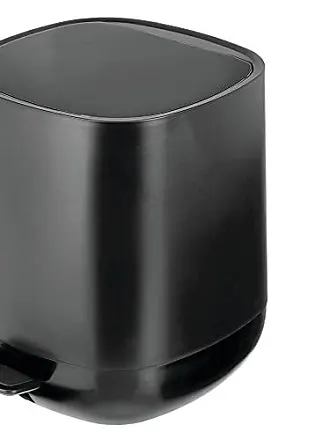 Graphite Gray 5 Liter Metal Step Trash Can Garbage Bin by mDesign