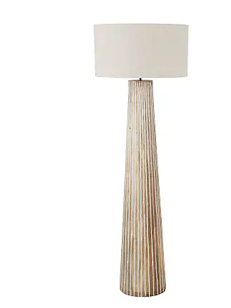 Lampada da terra bronzo con paralume bianco e braccio orientabile - Ladas  Deluxe