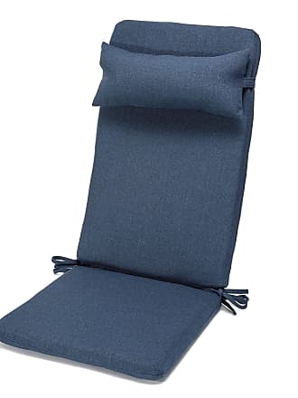 Klear Vu Saturn Non-Slip Extra Large Chair Cushion 20 x 18 x 3, Set of  2, Wedge Blue 2 Count