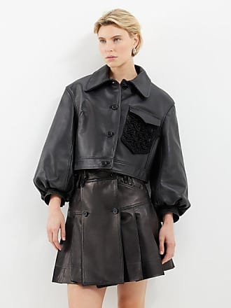 Simone Rocha Cropped puff-sleeve Biker Jacket - Farfetch