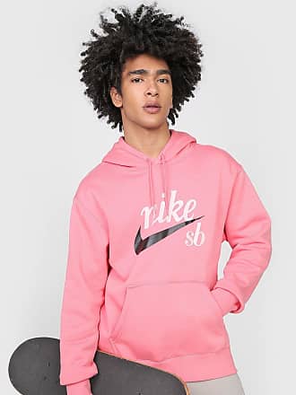 nike pastel pink moletom com capuz