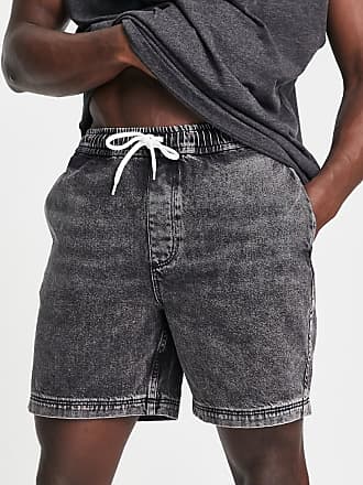 Herren Bekleidung Kurze Hosen Freizeitshorts Alexander McQueen Denim Jeans-Shorts mit Logo in Schwarz für Herren 