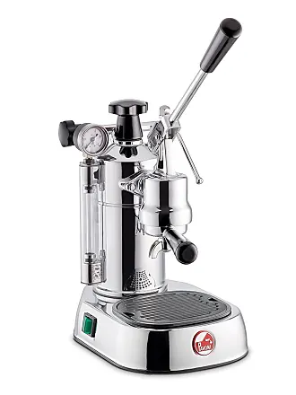 La Pavoni Commercial Coffee Grinder, Large 2.2 pounds, Built-in 58mm  Tamper, Red and Stainless Steel