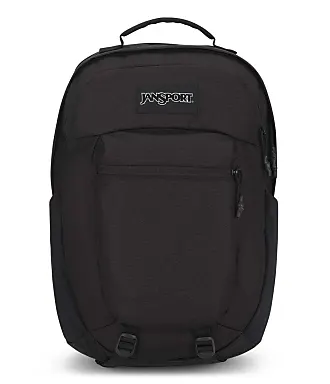 Black fashion jansport backpack with water bottle holder