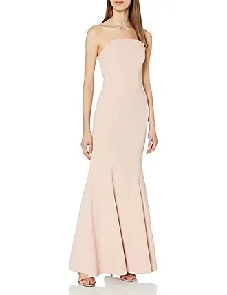 KEEPSAKE THE LABEL Too Close Crochet Trim Tiered Gown fashion - Nude