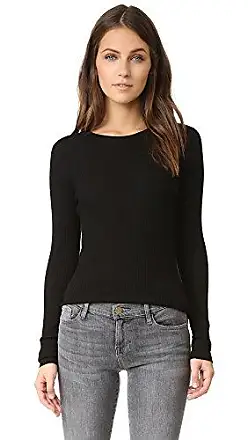 Theory 2024 One-Shoulder Pullover Women's Ribbed Sweater Black Size: Petite NWT