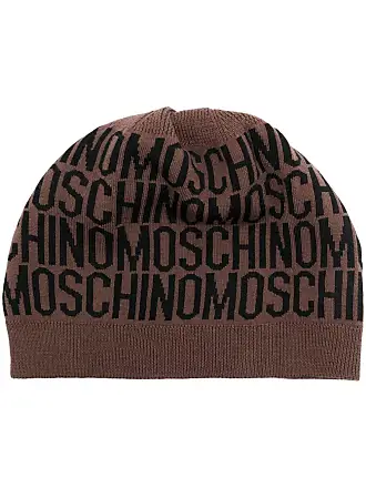 MOSCHINO Black White Logo Wool Cashmere purchases Beanie Hat NWT