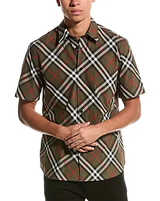 Burberry fashion plaid shirt mens