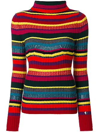 Mira selling Mikati Rainbow Wavy Stripe Merino Wool Turtleneck Sweater