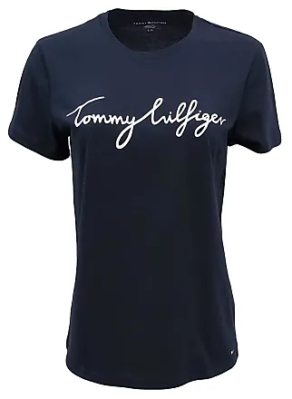 Tommy Hilfiger Women's Big Logo Line T-Shirt, Flamingo Pink, Small :  : Clothing, Shoes & Accessories