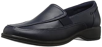 Easy Street Womens Midge Flat, Navy, 6.5 M US