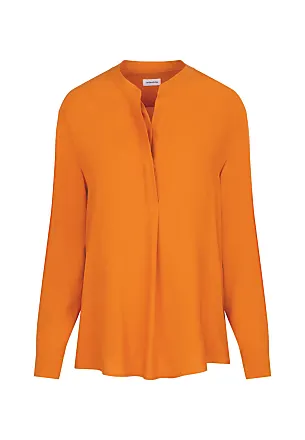 Stylight in | bis −61% Shoppe Elegant-Langarm Blusen Orange: zu